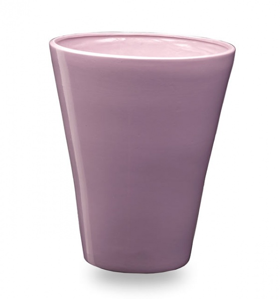 Вазон керамічний Santino Elegant круглий світло-рожевий (O-22-14-J-24-00) 