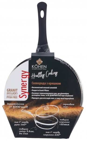 Сковорода з кришкою Synergy 26 см KN91826 Kohen