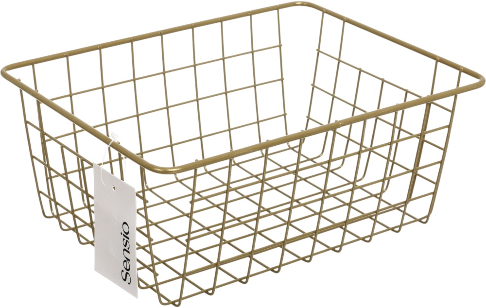 Корзина-органайзер Basket 28х21.5х12 см золотой Sensio