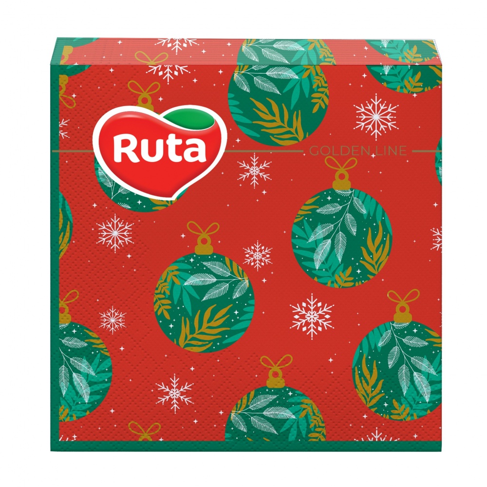 Серветки столові Ruta Ялинкові прикраси 33х33 см 20 шт.