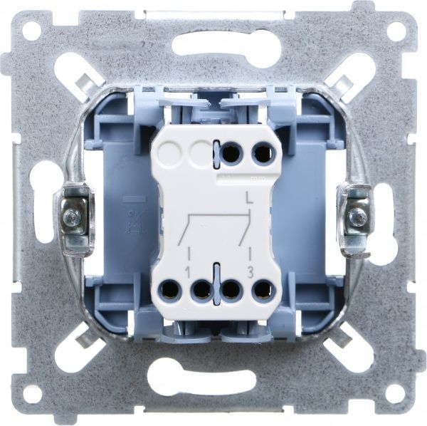 Механизм выключателя двухклавишный Simon 54 без подсветки 10 А 250В SW5M