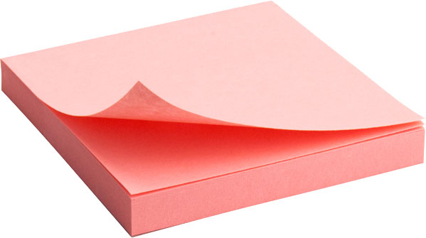 Бумага для заметок 75x75 мм 100 листов розовая пастель 2314-03-A Axent