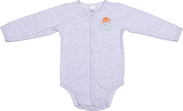 Боді дитяче для хлопчика Татошка р.74 сірий меланж м14251смл 