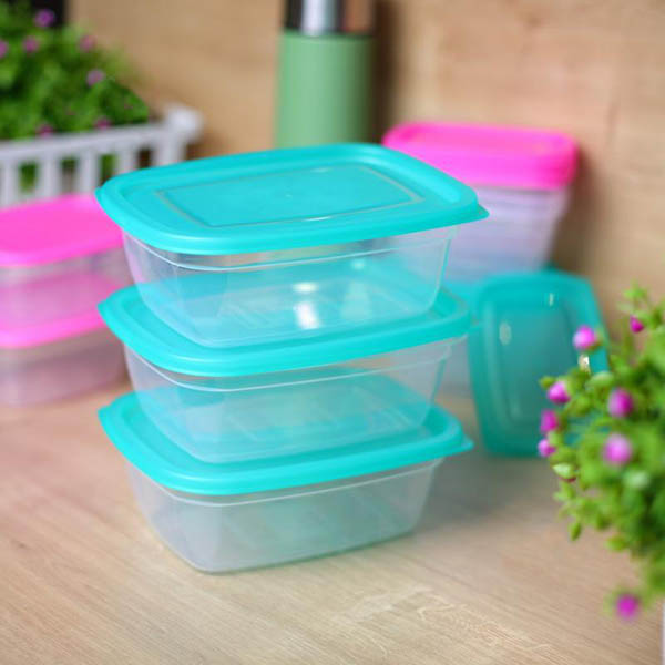 Набор контейнеров для пищевых продуктов Eat&Go 550 мл зелений 3 шт. UP! (Underprice)