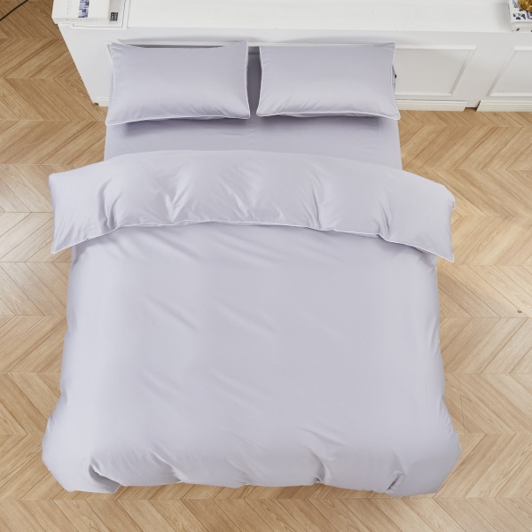Комплект постельного белья Solid семейный светло-серый La Nuit 