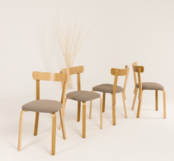 Стул Scandi Soft 800х480х440 мм бежевый / дуб