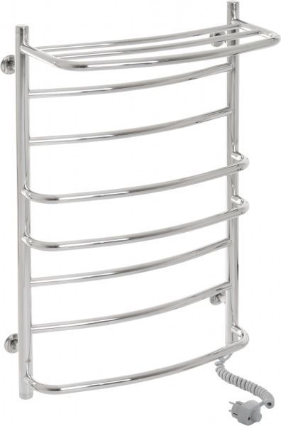 Полотенцесушитель электрический Laris Евромикс П8 500х800 с полкой Правое подключение 73207186