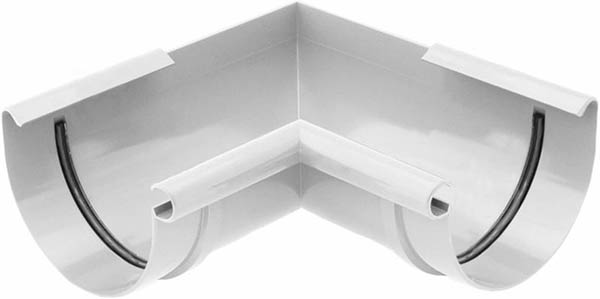 Кут внутрішній Bryza 90° 100 мм білий 