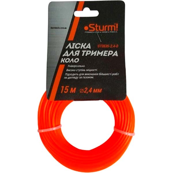 Ліска для тримерів Sturm GT3535-2.4-0 15 м коло O2,4 мм