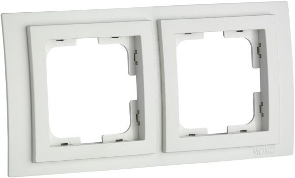 Рамка двомісна Mono Larissa універсальна білий 103-191900-161