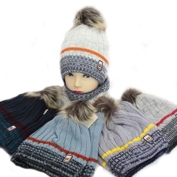 Комплект шапка + снуд р.50-52 в асортименті 1329К 