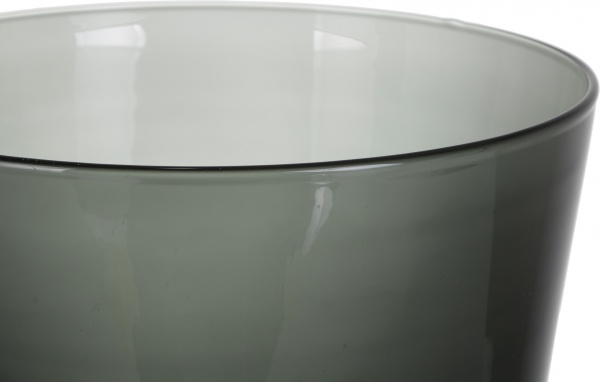 Ваза скляна Wrzesniak Glassworks Fin Grand 15-3708 IIW 39 см сірий 