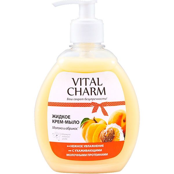 Крем-мило Vital Charm Молоко та абрикос 300 мл