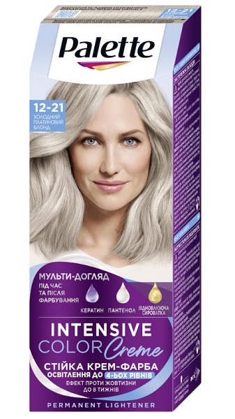 Крем-краска для волос Palette Intensive Color Creme (Интенсивный цвет) 12-21 Холодный платиновый блонд 110 мл
