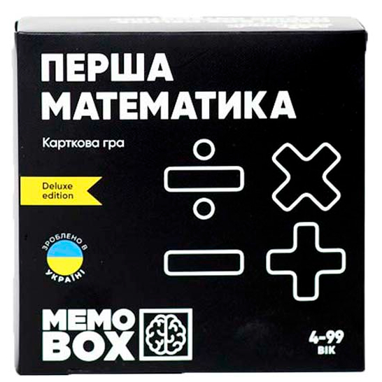 Гра карткова JoyBand Настільна гра JOYBAND MEMOBOX DELUX Перша математика MBD101