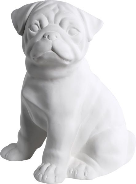 Статуэтка Animal Land Мопс белый матовый Дон Пион