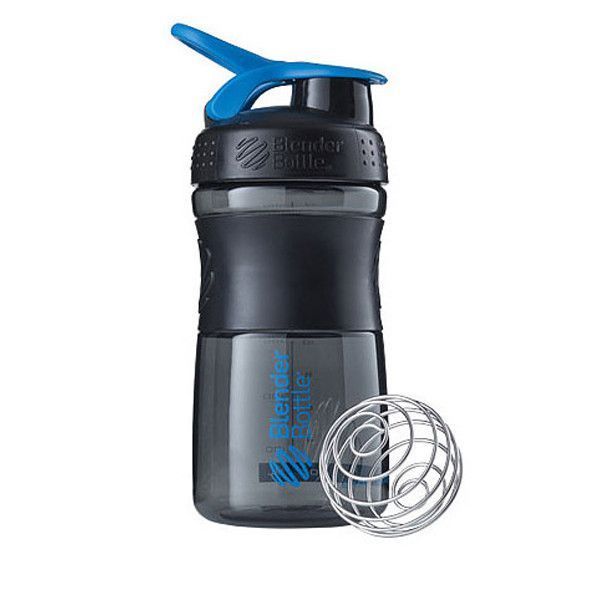 Шейкер Sport Mixer 590 мл black/cyan Blender Bottle — фото 1