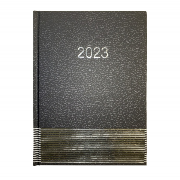 Щоденник датований PARALLEL чорний Buromax A5 2023