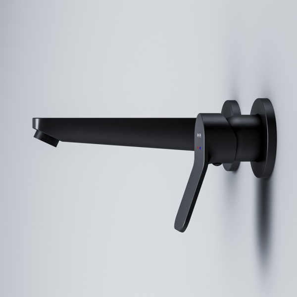 Смеситель для умывальника AM.PM Смеситель для раковины, монтируемый в стену, черный F85A72622 AM.PM X-Joy