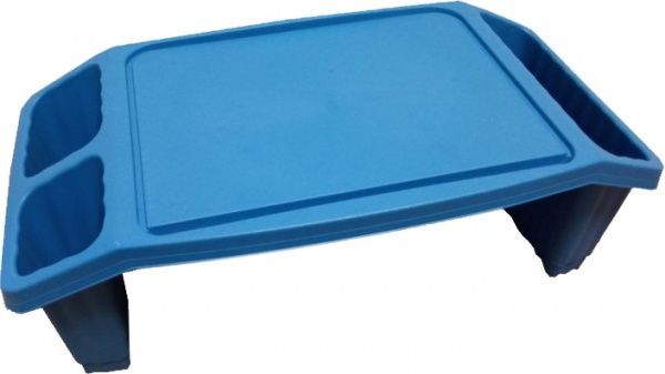 Столик пластиковый голубой 580x210x300мм 