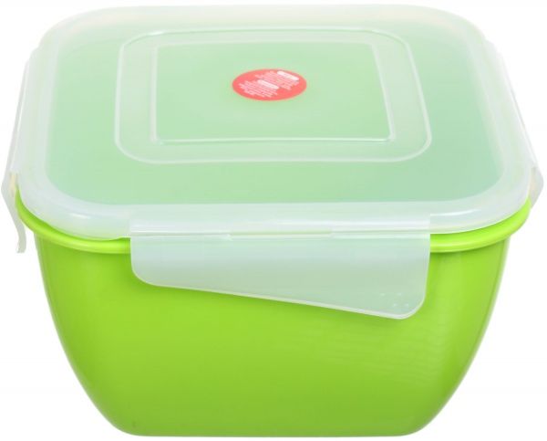 Контейнер Фієста 1.5 л квадратний оливковий Алеана