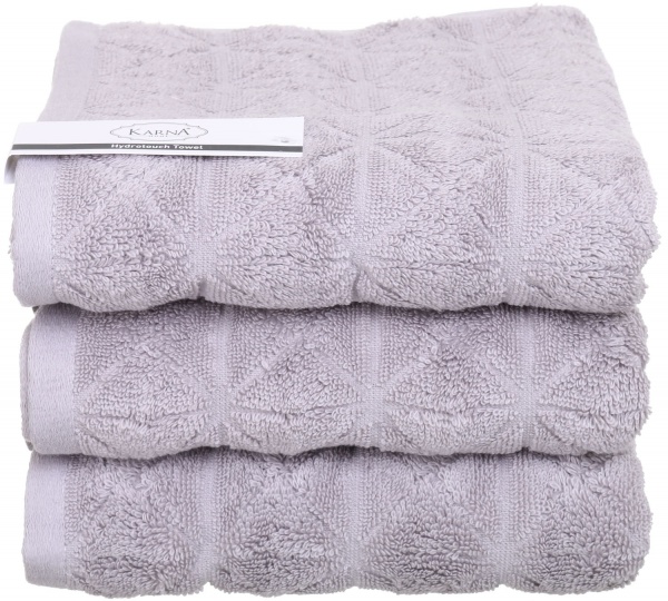 Полотенце махровое Vente 50x90 см серый Karna 