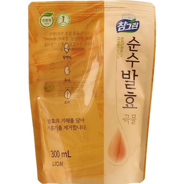 Средство для мытья посуды для ручного мытья посуды Lion Chamgreen 5 злаков 0,31л