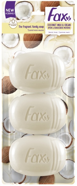 Мыло Fax Крем и кокос 100 г 3 шт./уп.