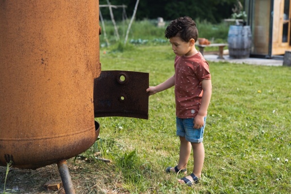 Футболка для мальчиков Koko Noko р.110 ржаво-коричневый T46805-37 