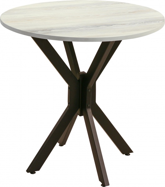 Стол круглый на металлической опоре Waist Аспен 750х754 мм 