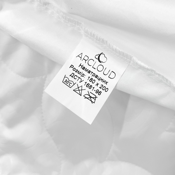 Наматрасник ARCLOUD с бортом п/є 90x200 см 