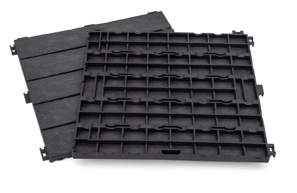 Модульне покриття MultyHome Natural Stone Графіт 30x30 cм