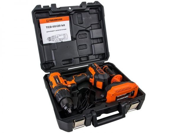 Шуруповерт ударний акумуляторний Tekhmann TCD-60/I20 KIT 848394