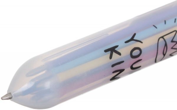 Ручка шариковая разноцветная фиолетовый 