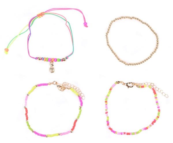 Набор украшений браслеты из бисера в ассортименте