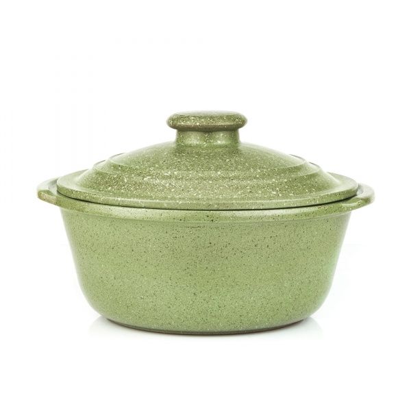 Каструля керамічна 2 л граніт світло-зелений V3031.