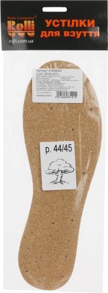 Стельки для обуви пробковые Роллі 44-45