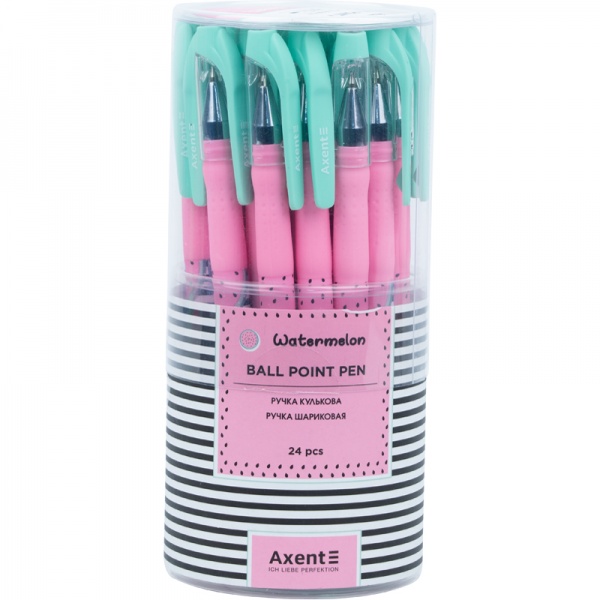 Ручка кулькова Axent Water melon синя 50364 
