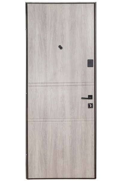 Двері вхідні Revolut Doors В-617 мод. 234-237 дуб табак / дуб немо срібний 2050x850 мм праві