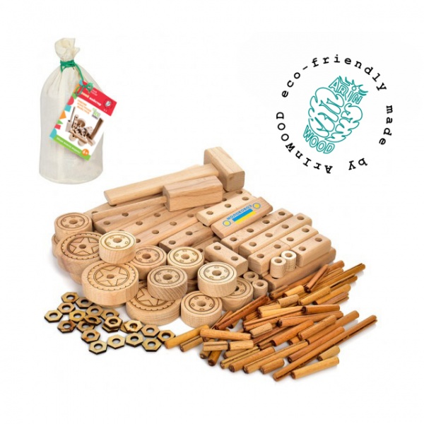 Конструктор деревянный ArinWOOD Юный Изобретатель FS08