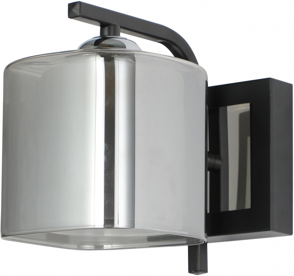 Светильник настенный Sensio Hercules 40 Вт E27 черный/дымчатый ALG-07552/1W