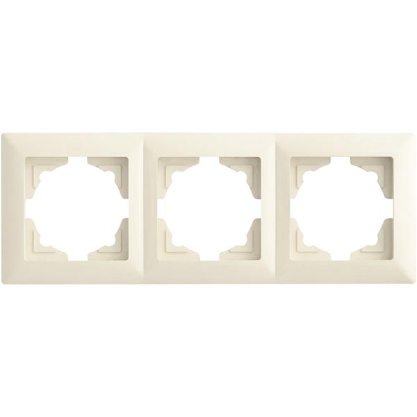 Рамка трехместная Gunsan VISAGE универсальная кремовый VS 28 12 143