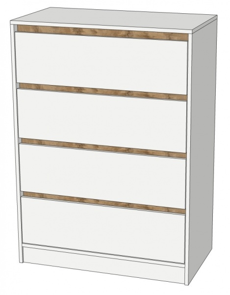 Комод Lion Бергамо 2 4ш нимфея альба /нимфея альба 