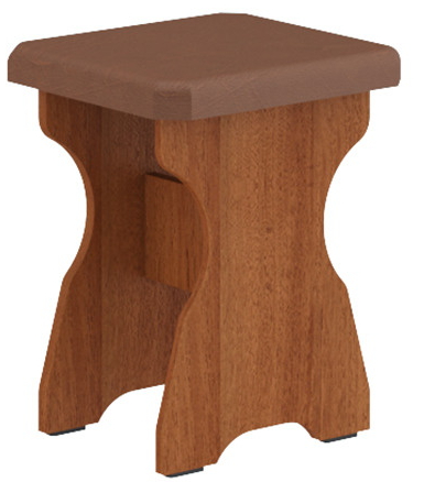 Табурет 330х450х360 горіх лісовий/коричневий коричневий / молочний 