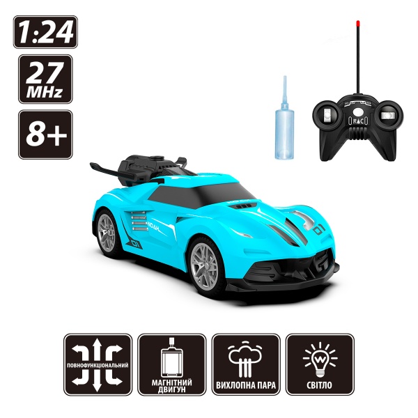 Автомобиль на р/у Sulong Toys Spray Car Sport голубой 1:24 SL-354RHBL