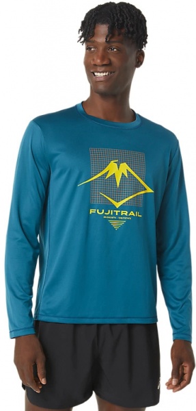 Футболка Asics FUJITRAIL LOGO LS TOP 2011C720-407 р.L синий