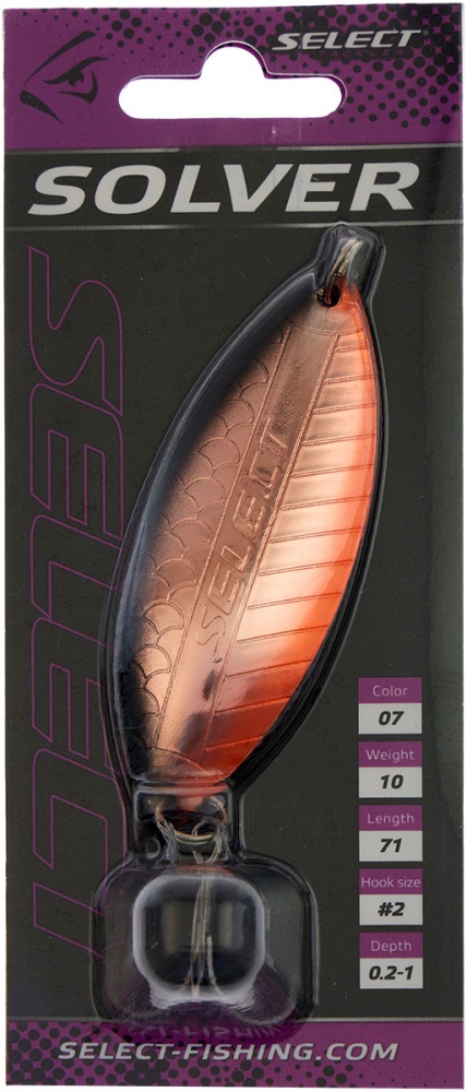 Блешня Select 10 г Solver 71 мм бронзовий
