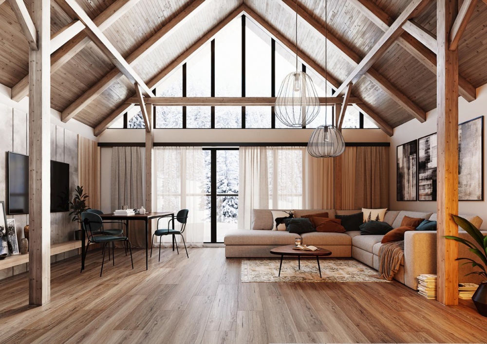 Ламинат виниловый (SPC) FLOORNITY 4V дуб черкасский 33/4 мм (CLE 22358)