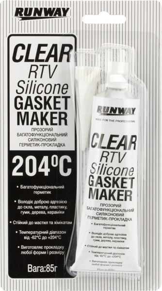 Герметик силіконовий RunWay прозорий 85 г