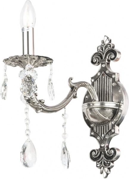 Бра Victoria Lighting Andria/AP1 1x40 Вт E14 серебряный 